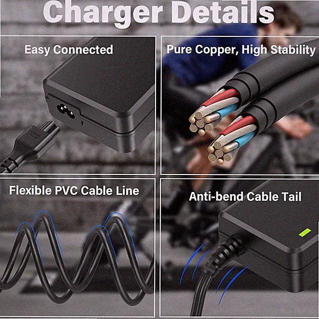 12V Charger Cord Wahoo WF123 WFBKTR4 Fitness KICKR Core Smart Trainer Bike Power
