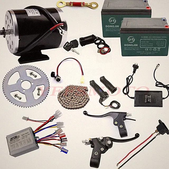 24V 500W Brushed Motor Wiring Full Kit for Electric Tricycle E-bike Scooter Cart