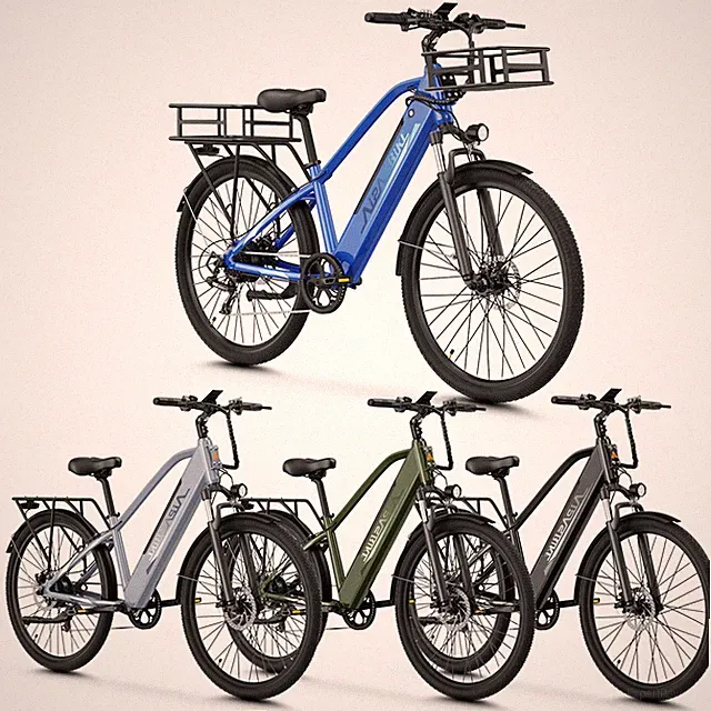 26" 1100W Electric Bicycle for Adult 48V 12.8AH Motor City Electric Bicycle NEW