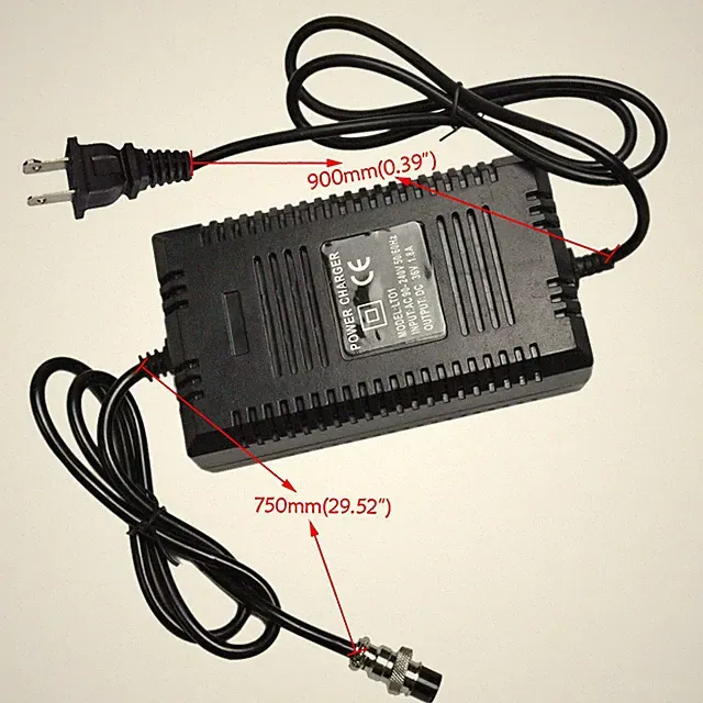 36V 1.8A Electric Main Battery Charger for Dirt Pit Bike Go Kart Buggy Tricycles