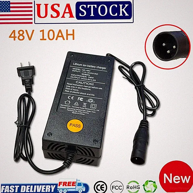 48V 10.4Ah Foldable Electric E-bike T1/T5-charger Replacement ,For 560W Motor US