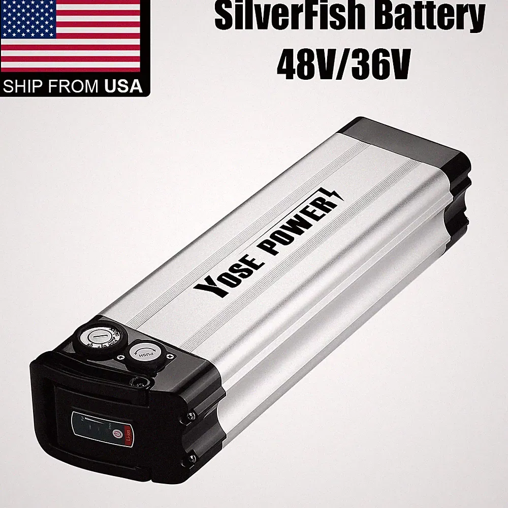48V 36V Silverfish Electric Bike Battery 48V 36V Ebike Battery with Charger