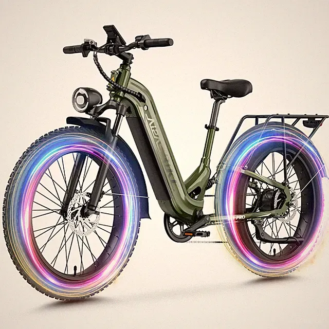 Aipas ebike 26" Fat Tires Mountain Electric Bicycle for Adults 1800W 48V 36 MPH