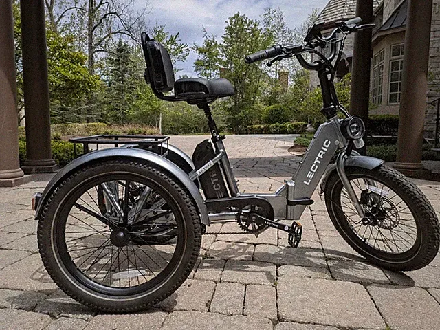 Lectric XP Electric Trike – Graphite | New |Folding | Pro Assembled | 60mi Range