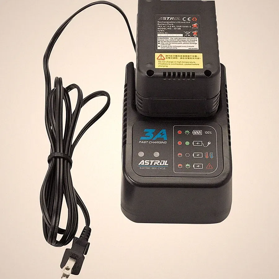 Moose RS-16 E-Balance Bike Replacement Charger Battery
