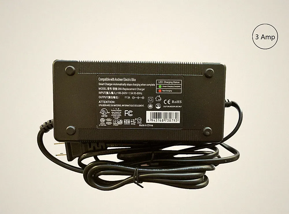 Smart Charger for ANCHEER Electric Mountain Bike 350W 26'' Wheel 36V Battery