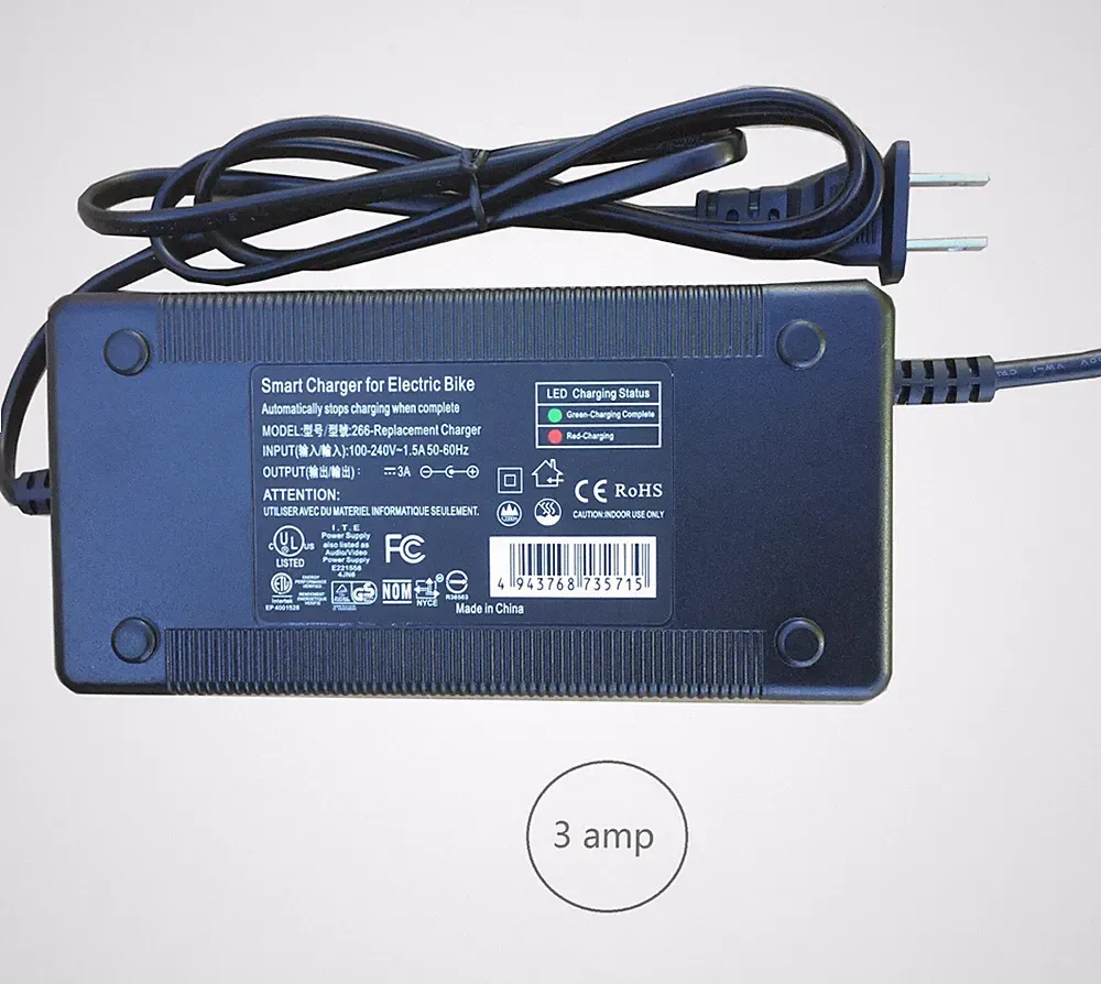 Smart Charger for Ecotric Peacedove Electric City Bike 26-inch eBike