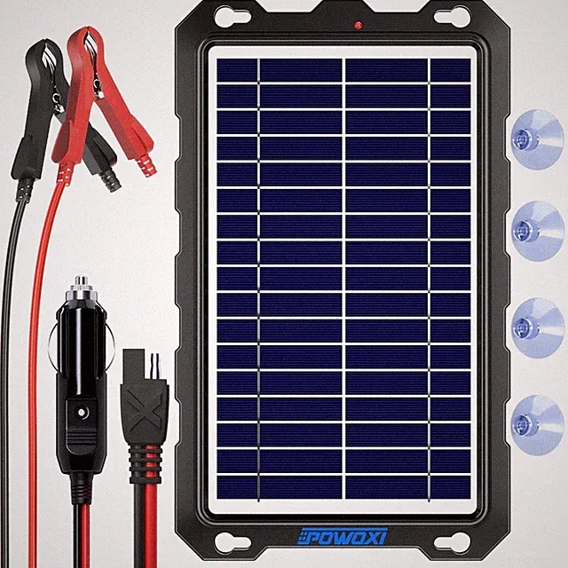 Snowmobile Solar Battery Trickle Charger